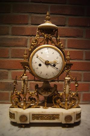 Bronze gilded Louis XVI clock