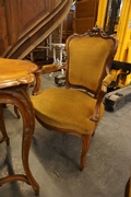 Louis XV style Salon set in walnut, France