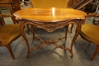 Louis XV style Salon set in walnut, France