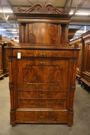 Mahogany Biedemayer German secretaire, 19th Century