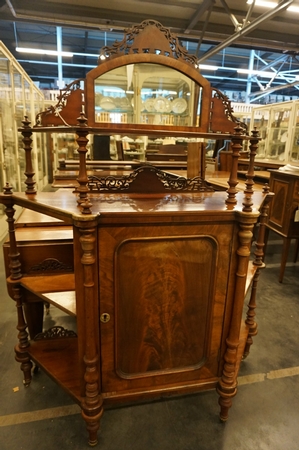 English mahogany etagere, 19th Century