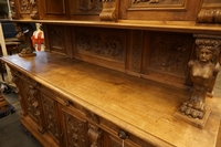 Renaissance style Diningroom set in walnut, Italy around 1900