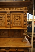 Renaissance style Diningroom set in walnut, Italy around 1900