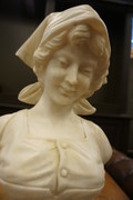 Alabaster bust  19th Century