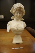 Alabaster bust  19th Century