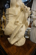 Alabaster statue signed  19th Century