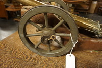 Antique bronze canon on carriage