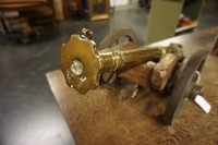 Antique bronze canon on carriage