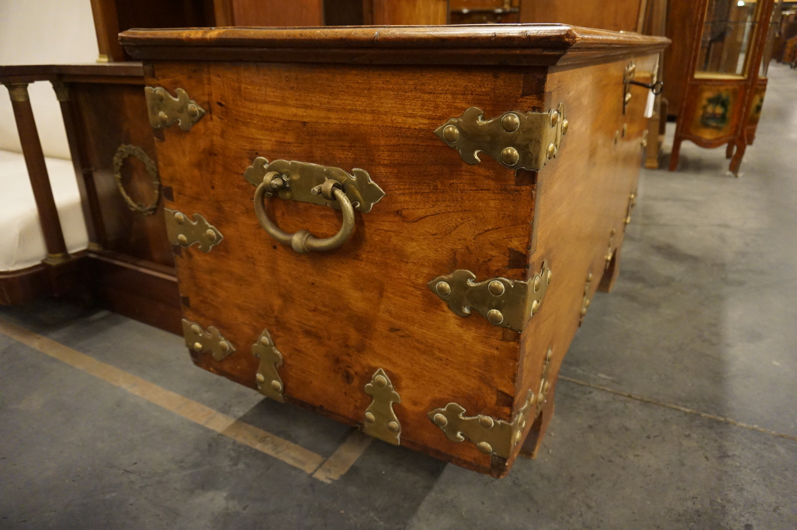 Antique Colonial trunk