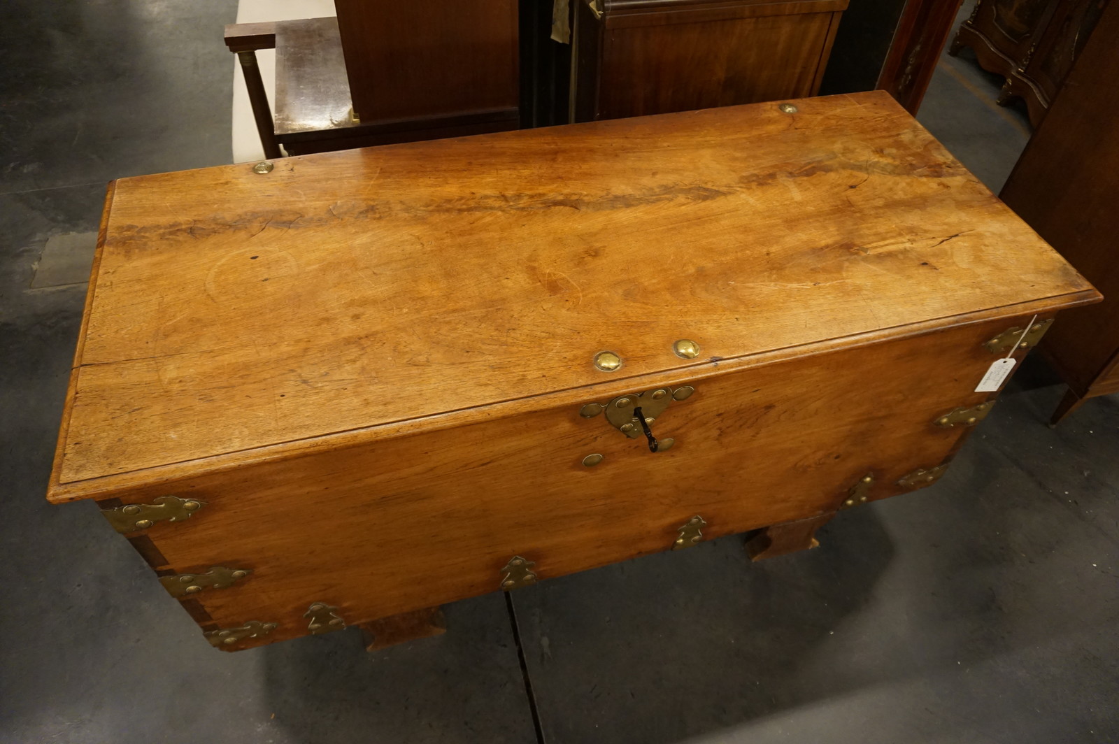 Antique Colonial trunk