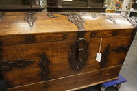 Antique oak trunk  18th Century