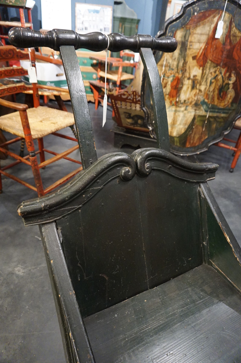 Antique painted sled