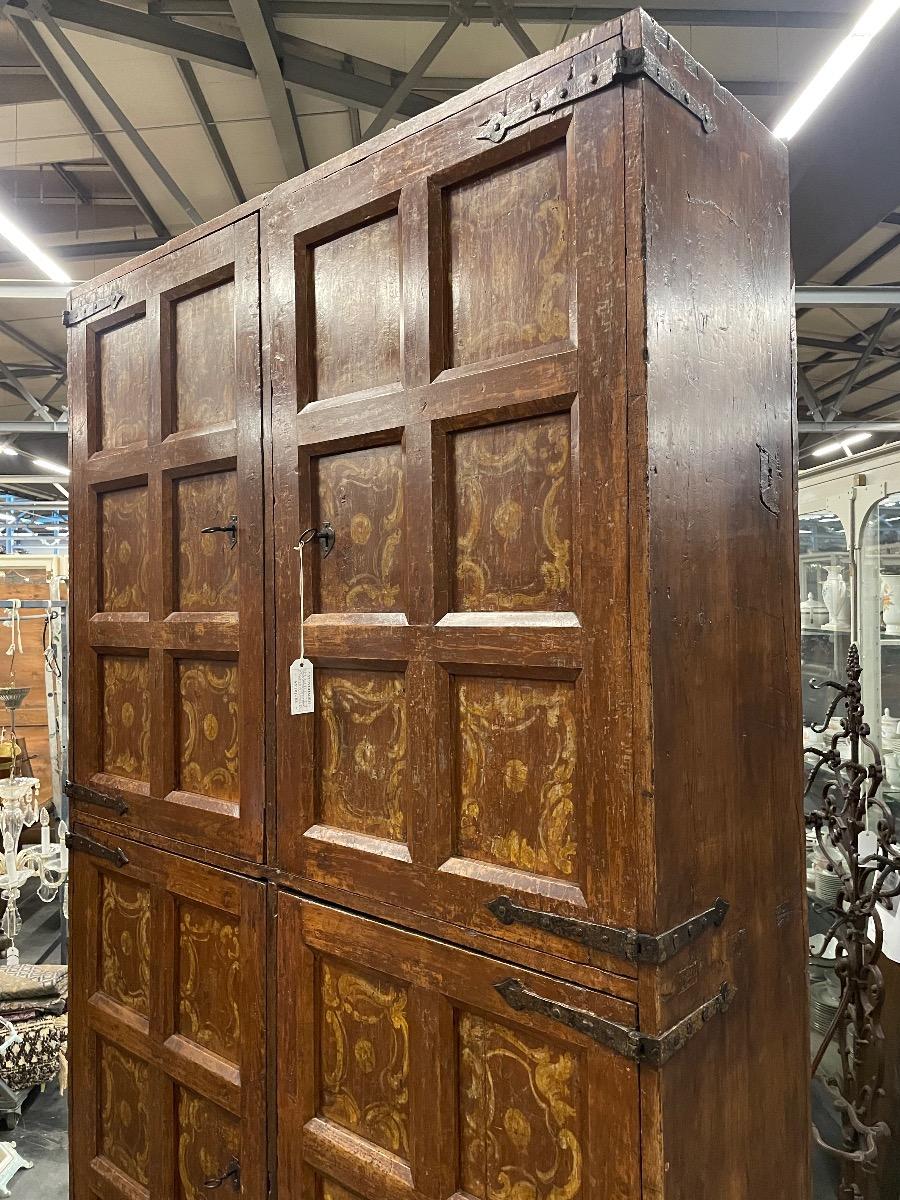 Antique Spanish 4 door cabinet 