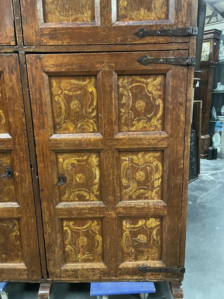 Antique Spanish 4 door cabinet 