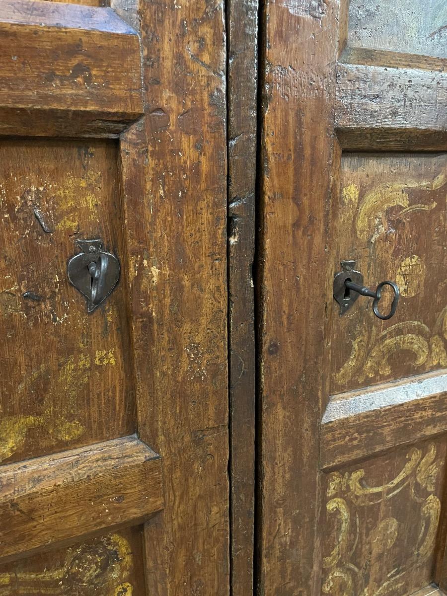 Antique Spanish 4 door cabinet 