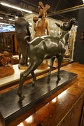 Art Deco style Statue in Bronze and marble 1920-1930