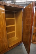 Art Deco wardrobe in mahogany