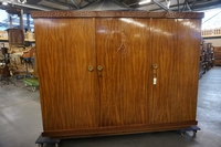 Art Deco wardrobe in mahogany