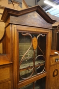 Arts and crafts style Vitrine in mahogany, England around 1900