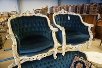 Baroque style 4 pcs sofa set, Italy 2nd half 20th Century