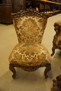 Baroque style 8 pcs sofa set, Italy mid 20th Century