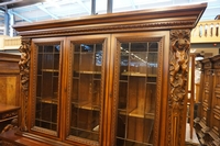 Baroque style diningroom set in walnut, Italy 2nd half 20th Century