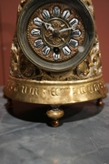 Bell shape clock in bronze around 1900