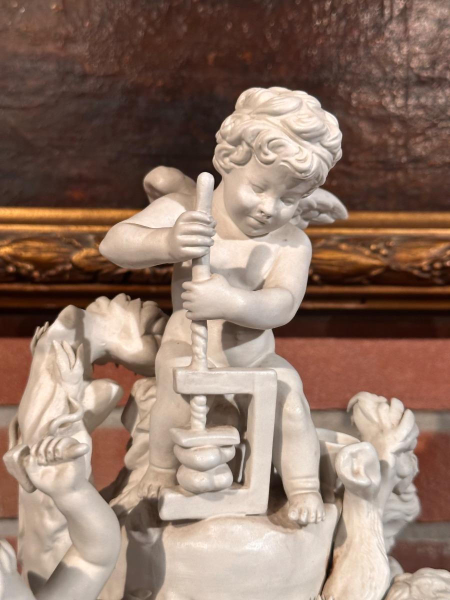 Bisque Porcelain Sculpture, 25x45h cm