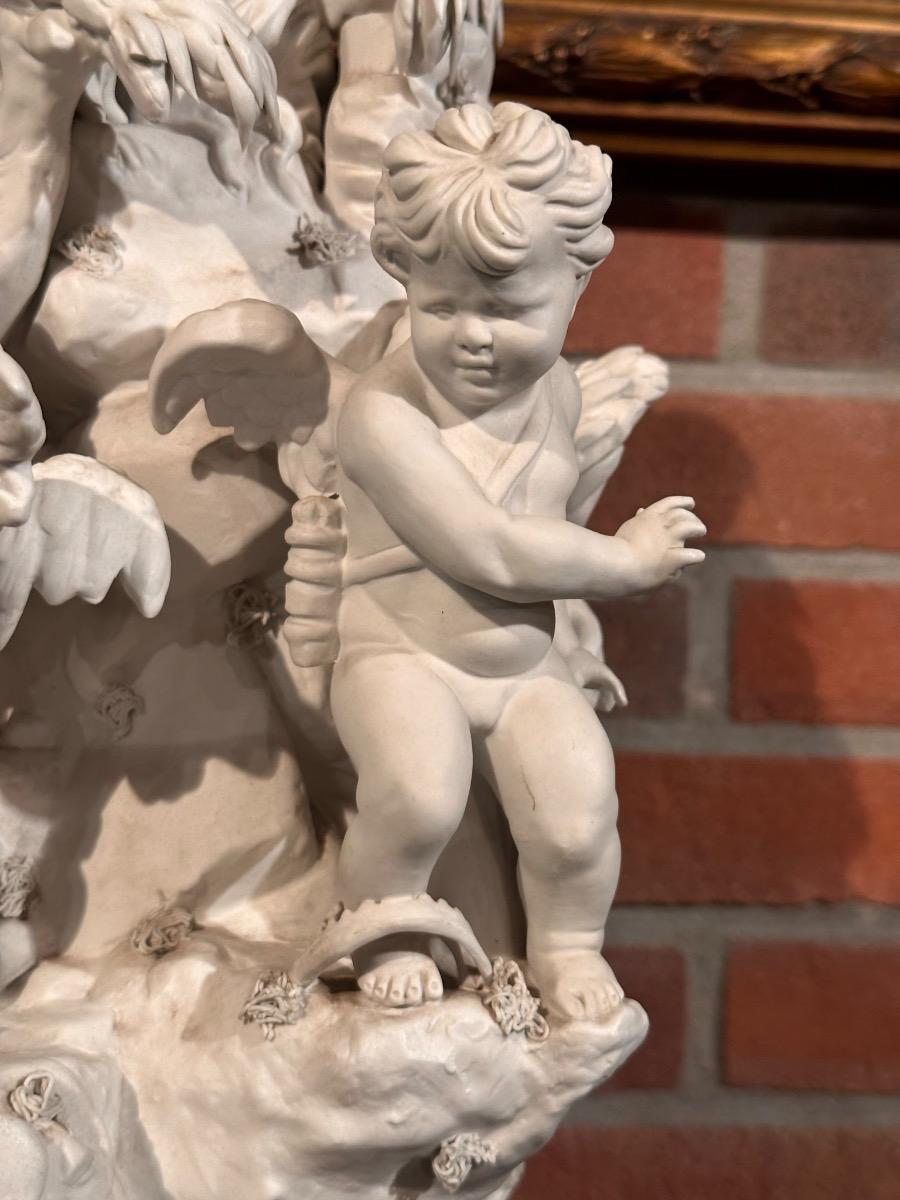 Bisque Porcelain Sculpture, 25x45h cm