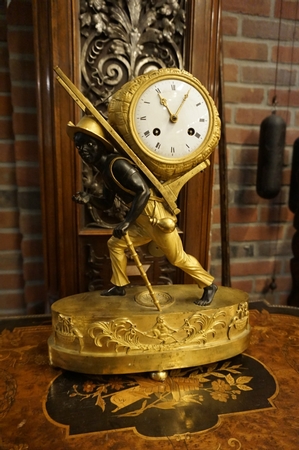 Blackamoor clock model Portefaix