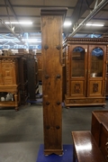 Bookcase in oak, Spanish mid 20th C.