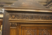 Bookcase in oak, Germany around 1900