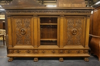 Bookcase in oak, Germany around 1900