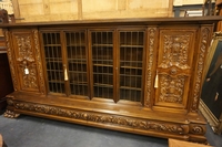 Bookcase in walnut, Germany mid 20th Century