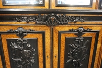 Bookcase in walnut, France mid 19th century