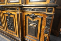 Bookcase in walnut, France mid 19th century