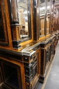 Bookcase in walnut, France mid 19th century