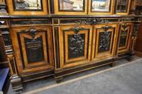 Bookcase in walnut, France mid 19th century