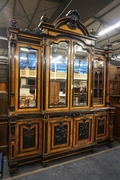 Bookcase in walnut, France mid 19th century