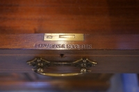 style Bookcase signed in mahogany, England 19th century