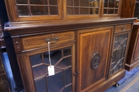 style Bookcase signed in mahogany, England 19th century