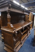 Breugels style Diningroom set in oak, France 19th century