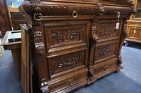 Breugels style Diningroom set in oak, France 19th century