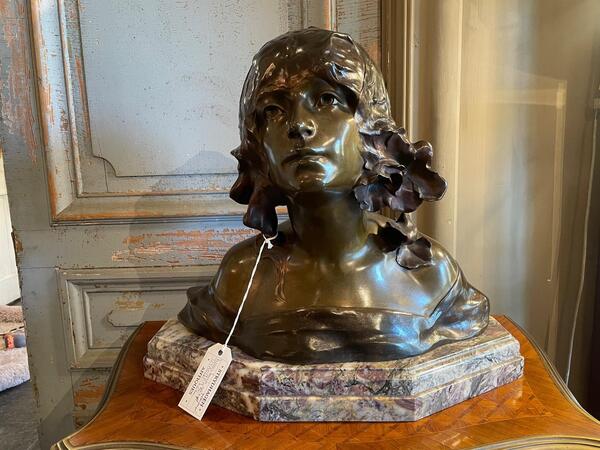 Bronze bust by Berthoud