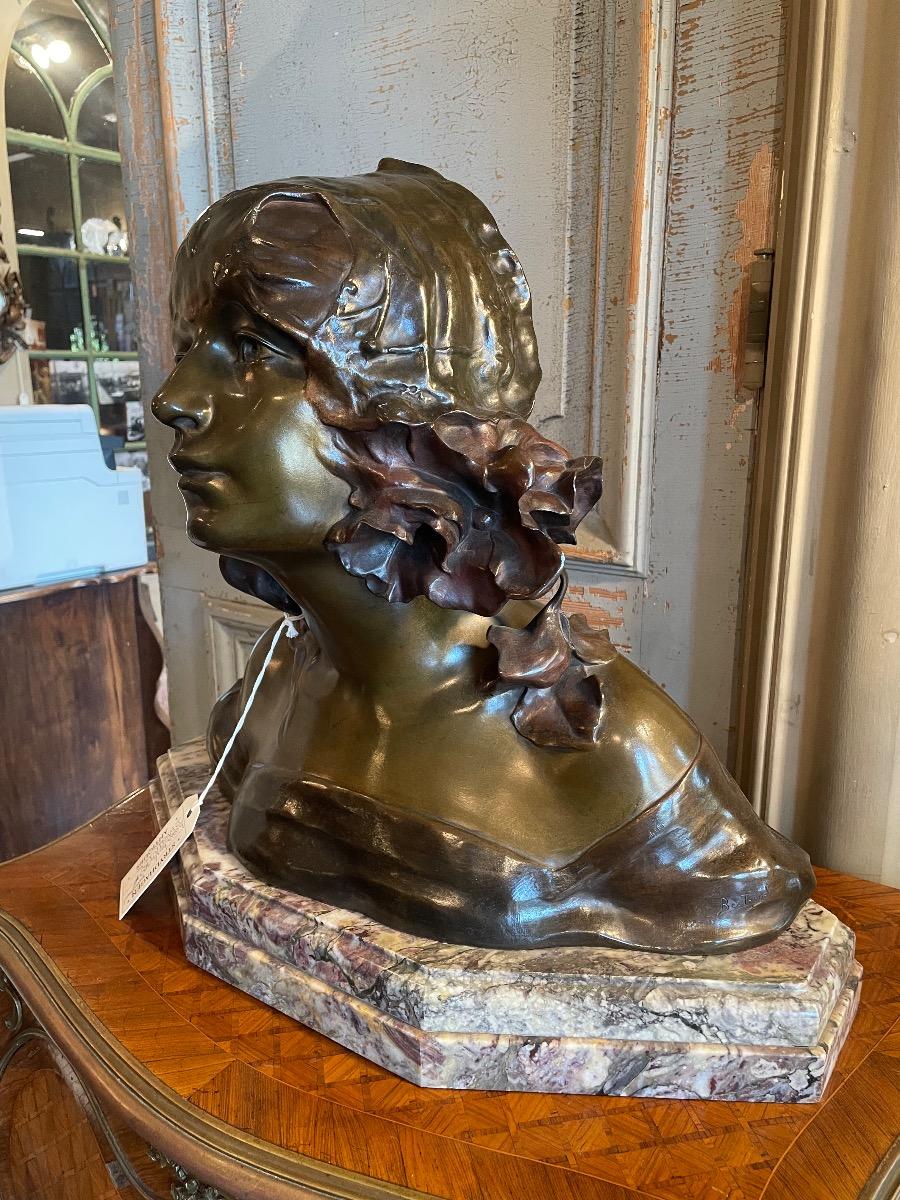 Bronze bust by Berthoud