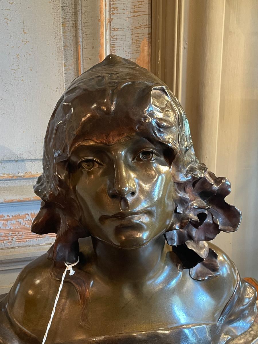 Bronze bust by Berthoud