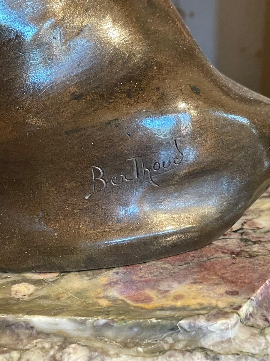 Bronze bust by Berthoud