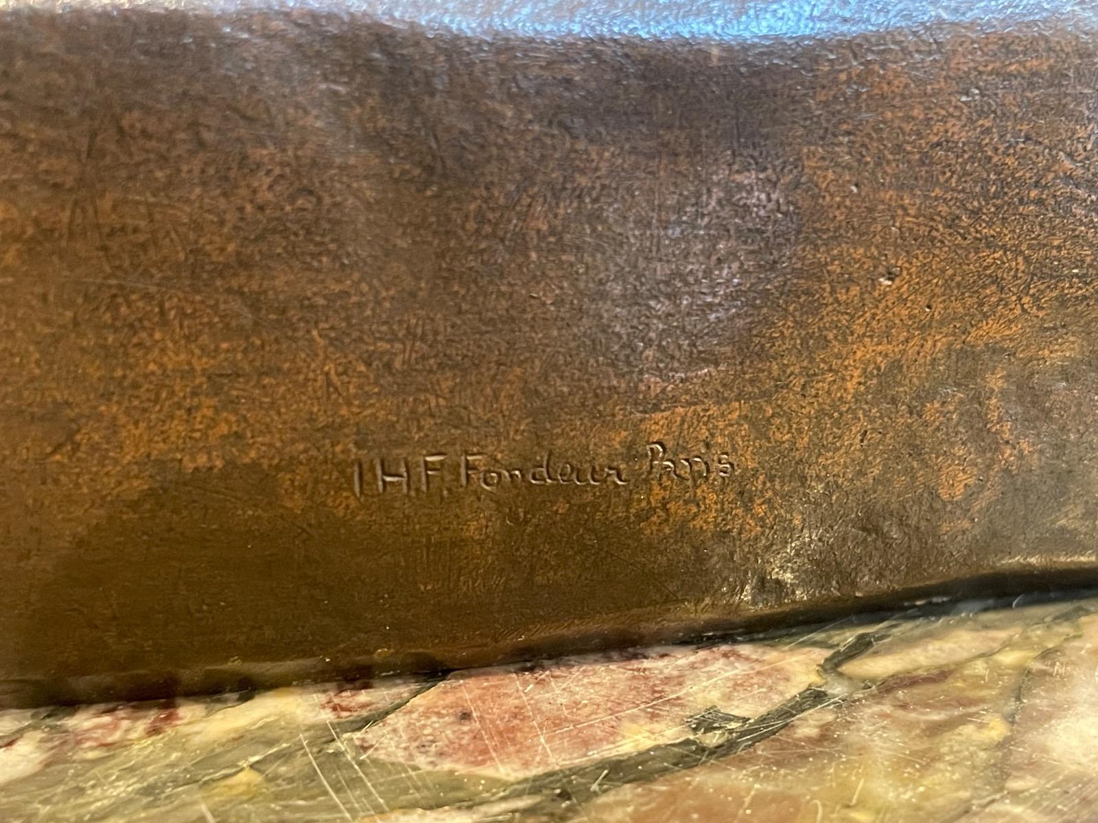 Bronze bust by Berthoud