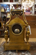 Bronze clock with Sevres porcelain 19th Century