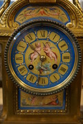 Bronze clock with Sevres porcelain 19th Century